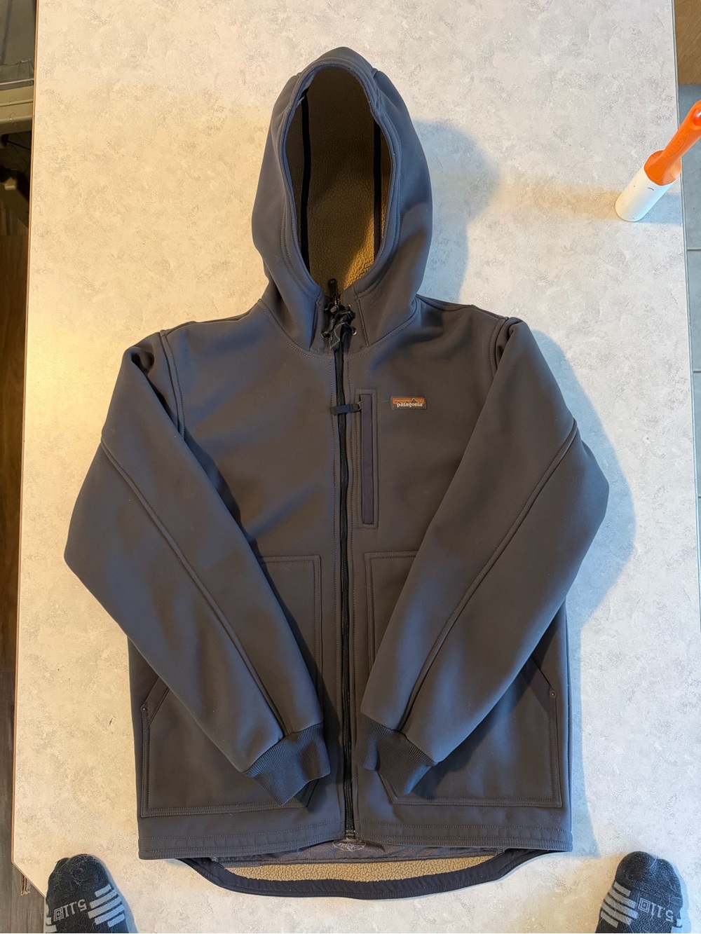 Patagonia Charcoal Hooded Full-Zip Jacket